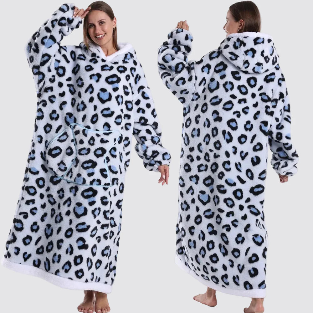 Fleece Oversized Hoodie Gezellige Stijlvolle Slaapzak Hoodie - Image 32