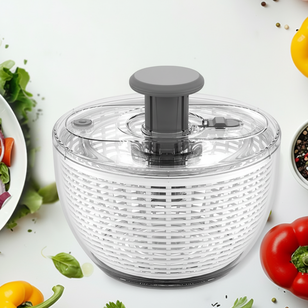 Manual Pump Salad Spinner Bowl