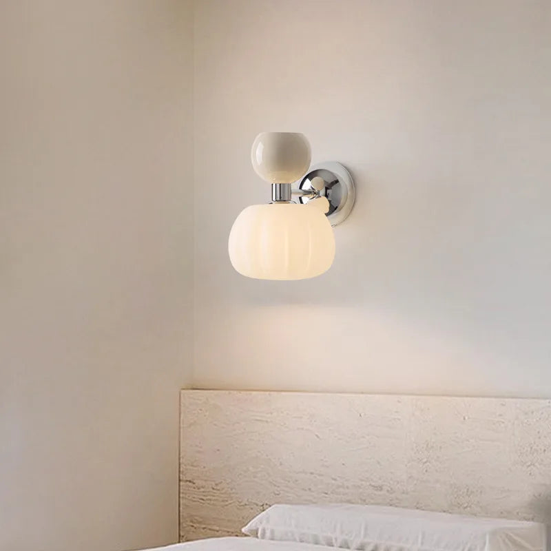 Nordic Ribbed Glass Wall Sconce