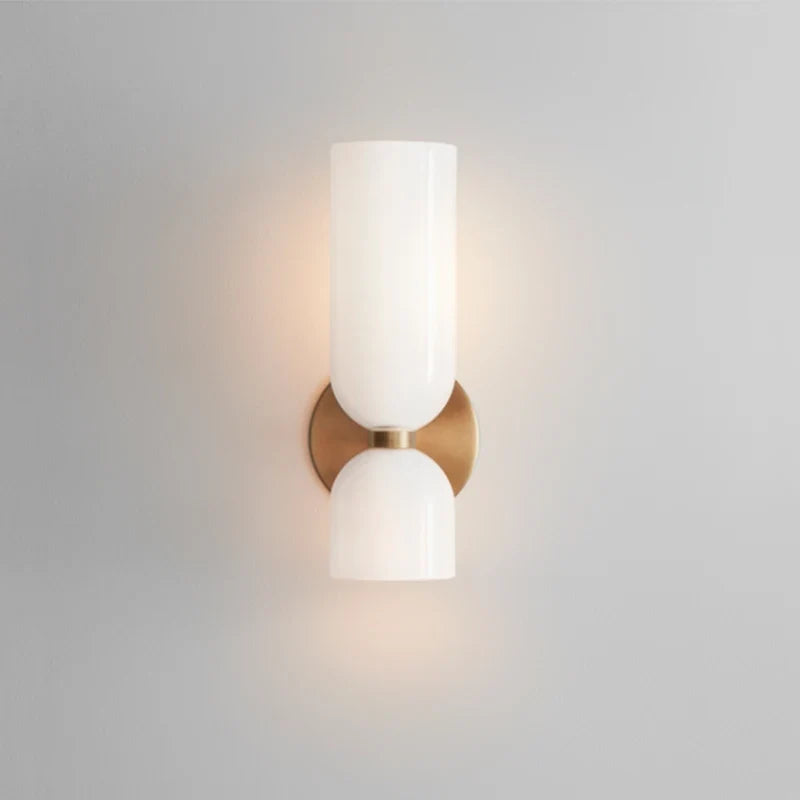 Smoked Glass Tube Wall Lamp