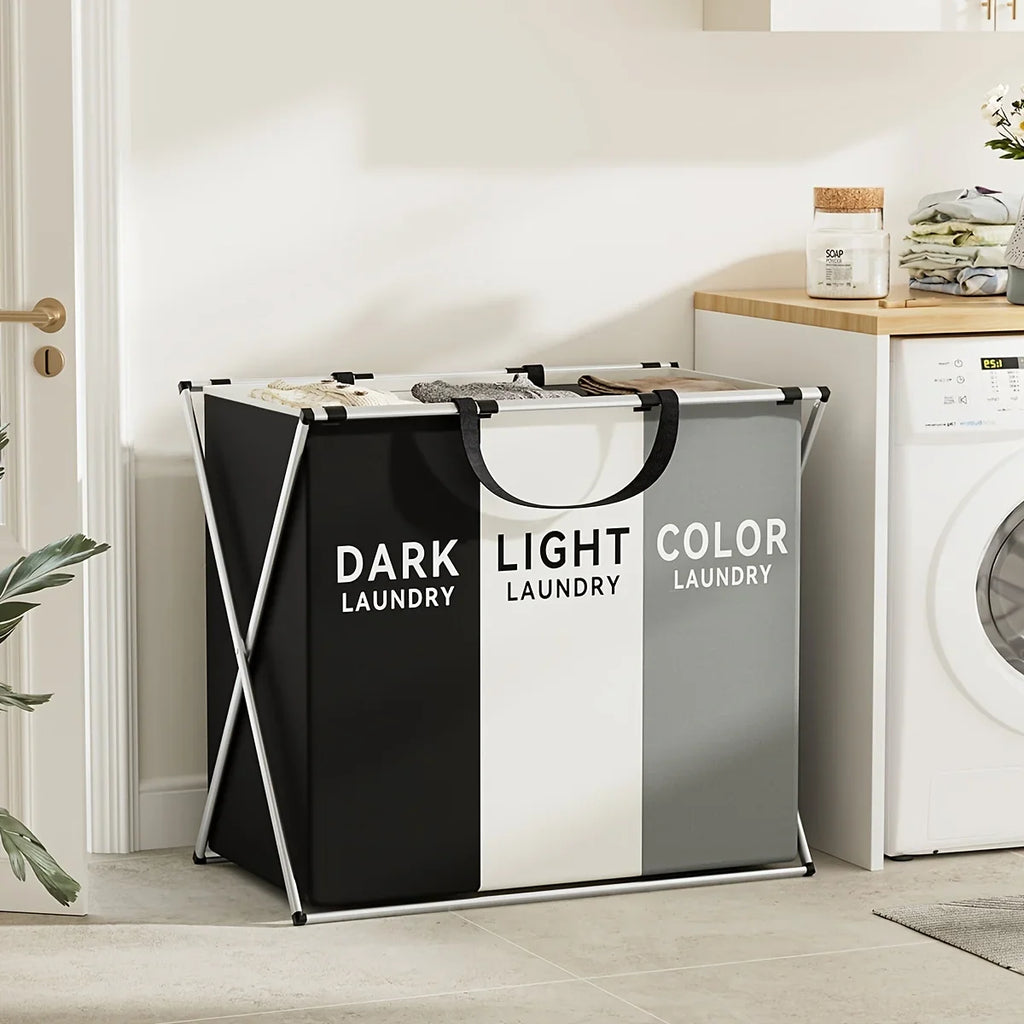 TriSort Multi-Section Laundry Hamper
