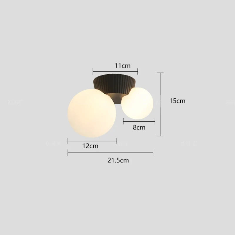 Lumea Double Globe Ceiling Light