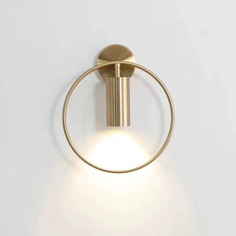 Halo Nordic Gold Wall Light