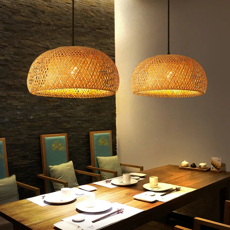 Bamboo Handwoven Pendant Lamp