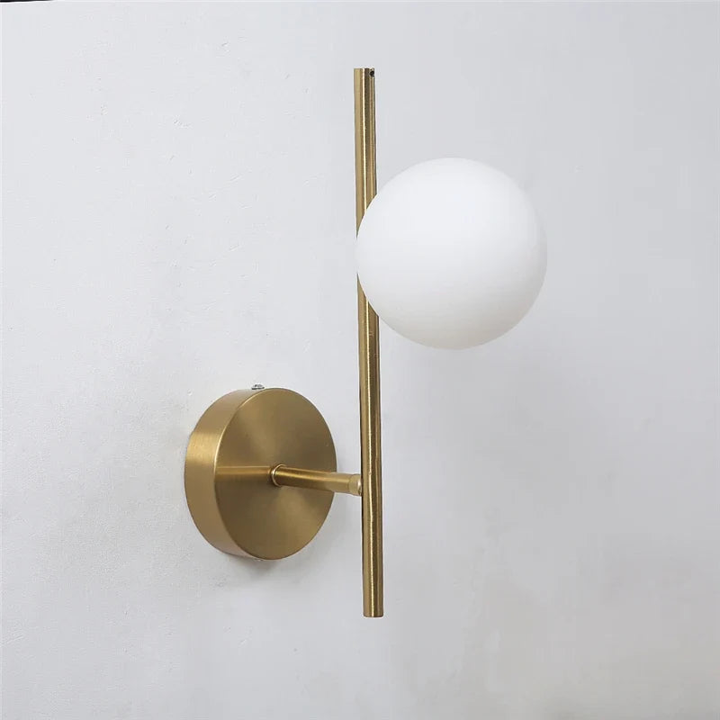 Astra Dual Globe Gold Wall Light