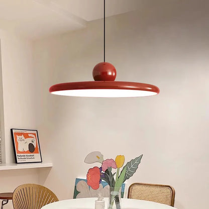 Flying Saucer Cream LED Pendant