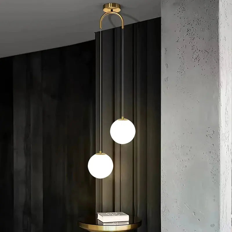 Luna Glass Globe Pendant Light