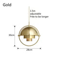 Sculptural Metal Nordic Pendant