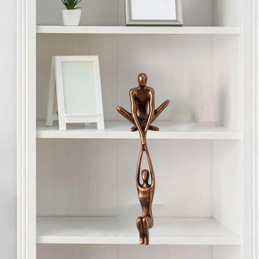 Romantic Resin Couple Sculpture Decor