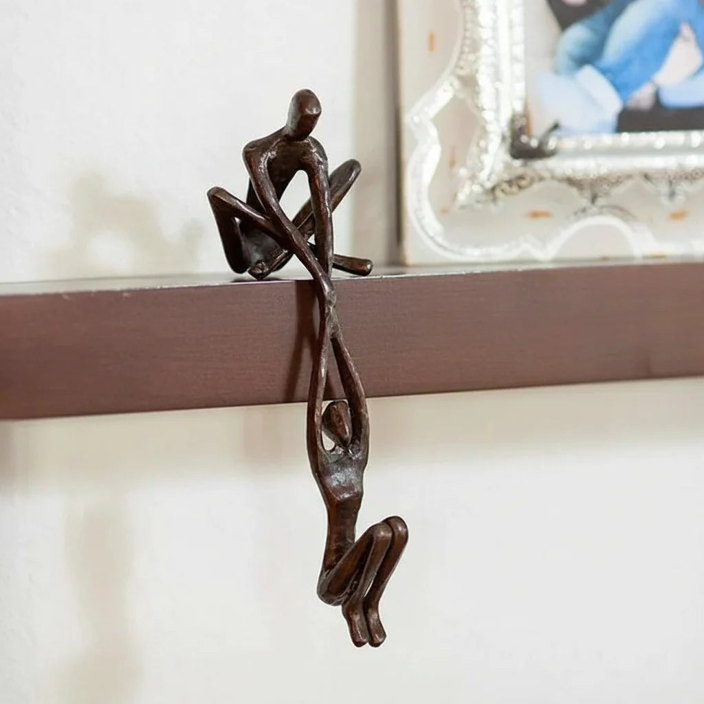 Romantic Resin Couple Sculpture Decor