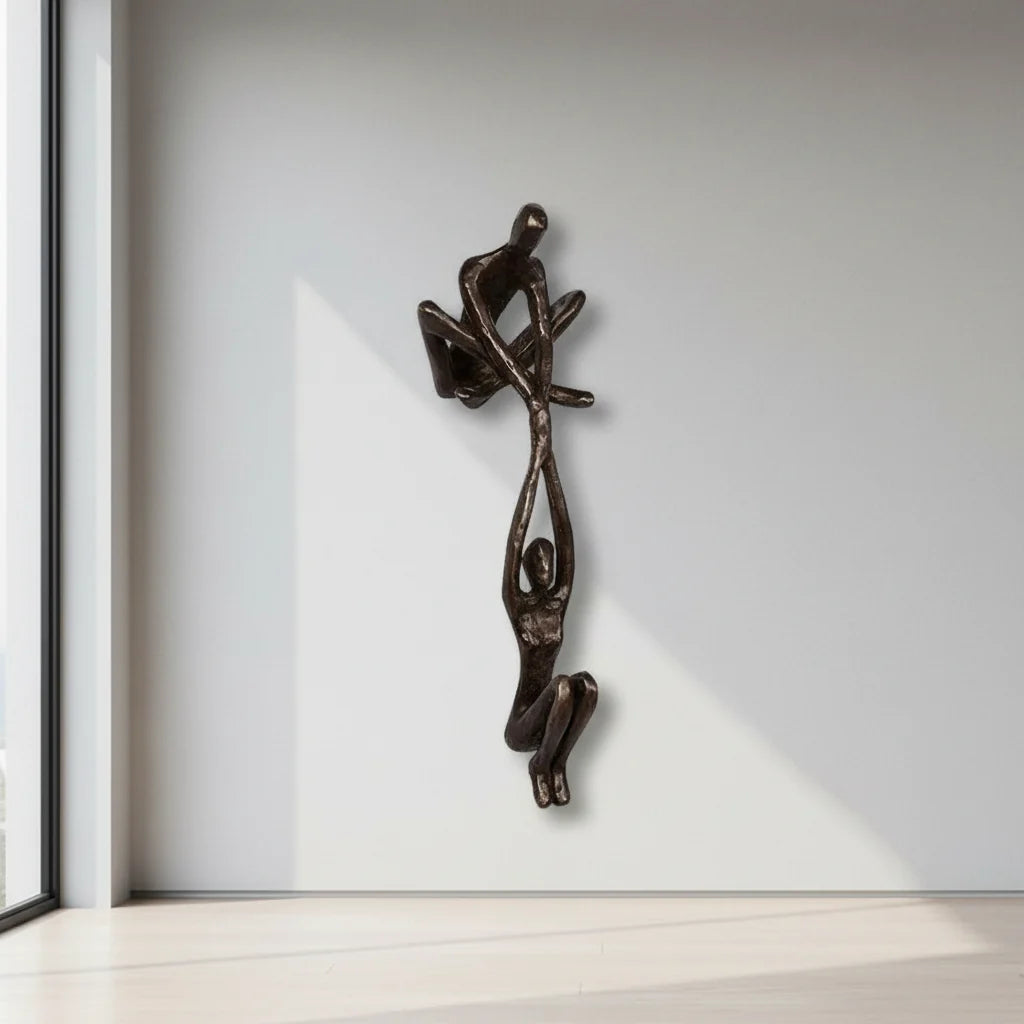 Romantic Resin Couple Sculpture Decor