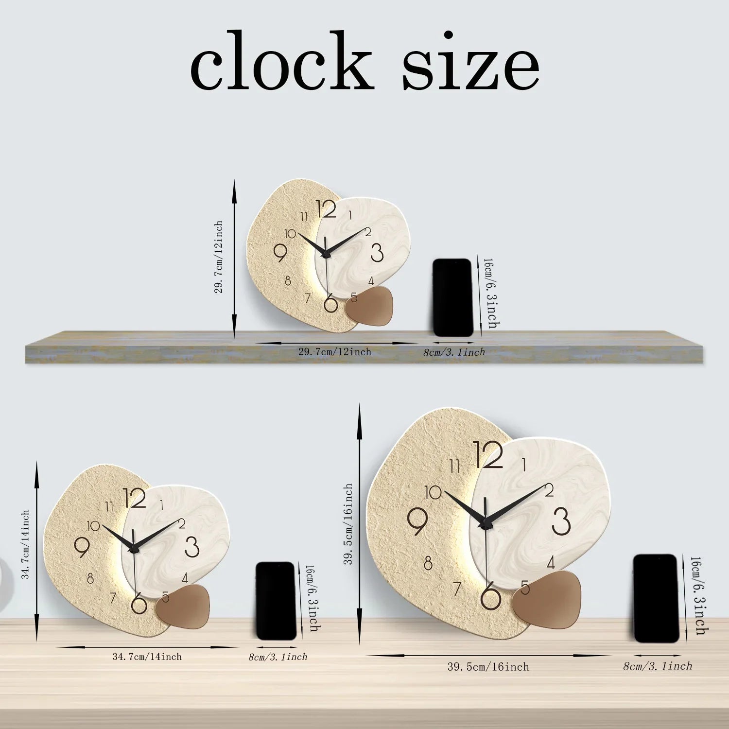 TempoStone Silent Wall Clock