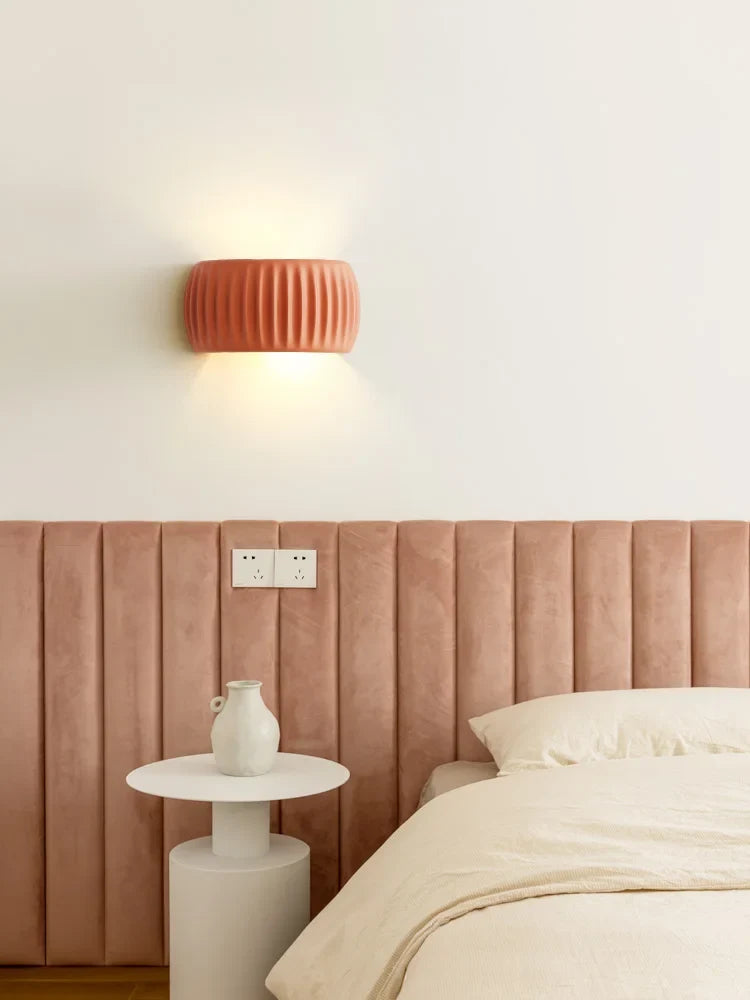 French Textured Resin Wall Lamp