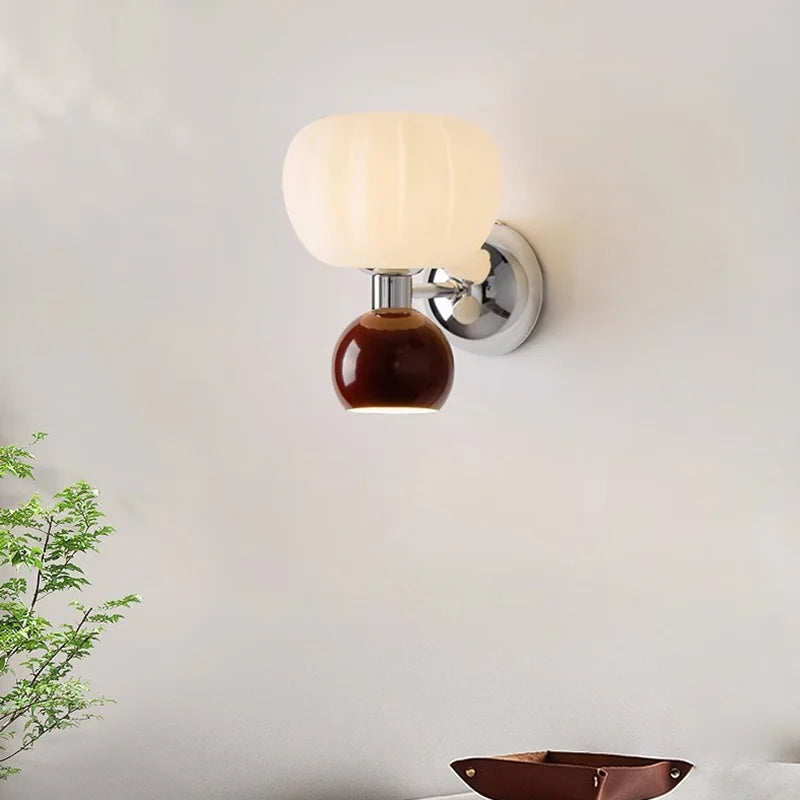 Nordic Ribbed Glass Wall Sconce