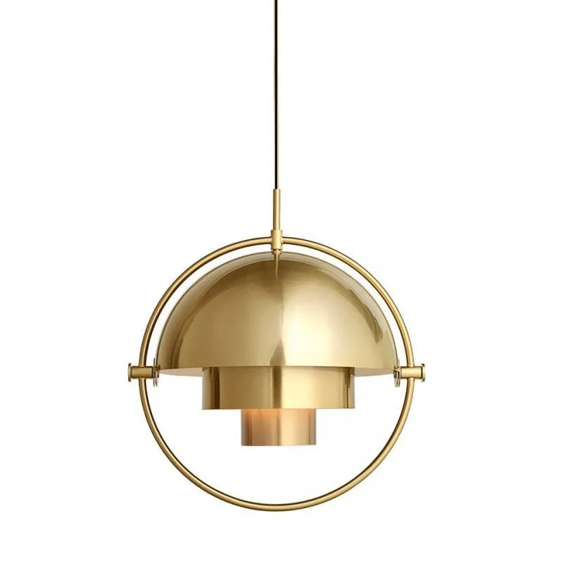 Sculptural Metal Nordic Pendant