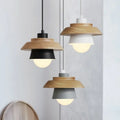 Wood & Macaron Colour Pendant Light
