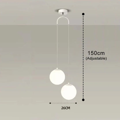 Luna Glass Globe Pendant Light