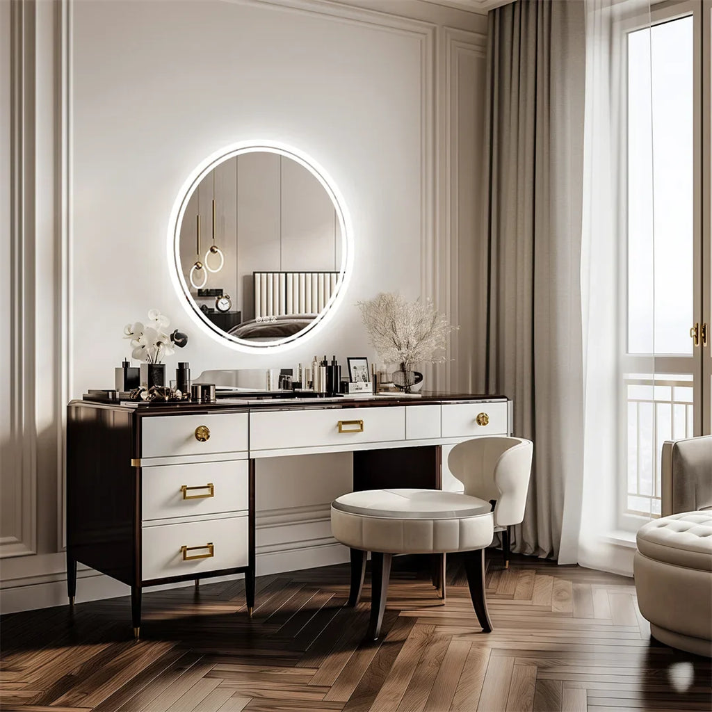 LuvoRound Touch LED Bathroom Mirror