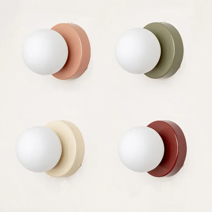 Macaron Coloured Glass Wall Lamp