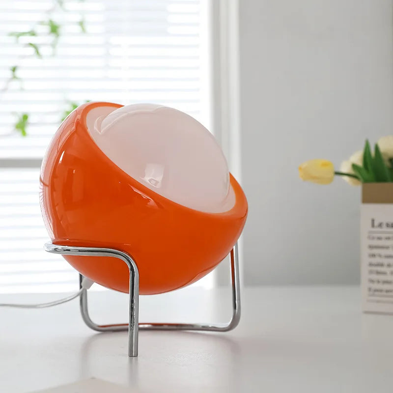 Retro Bauhaus Glass Table Lamp