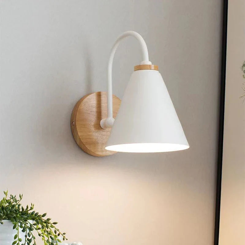 Nordic Beam Wood & Iron Wall Light