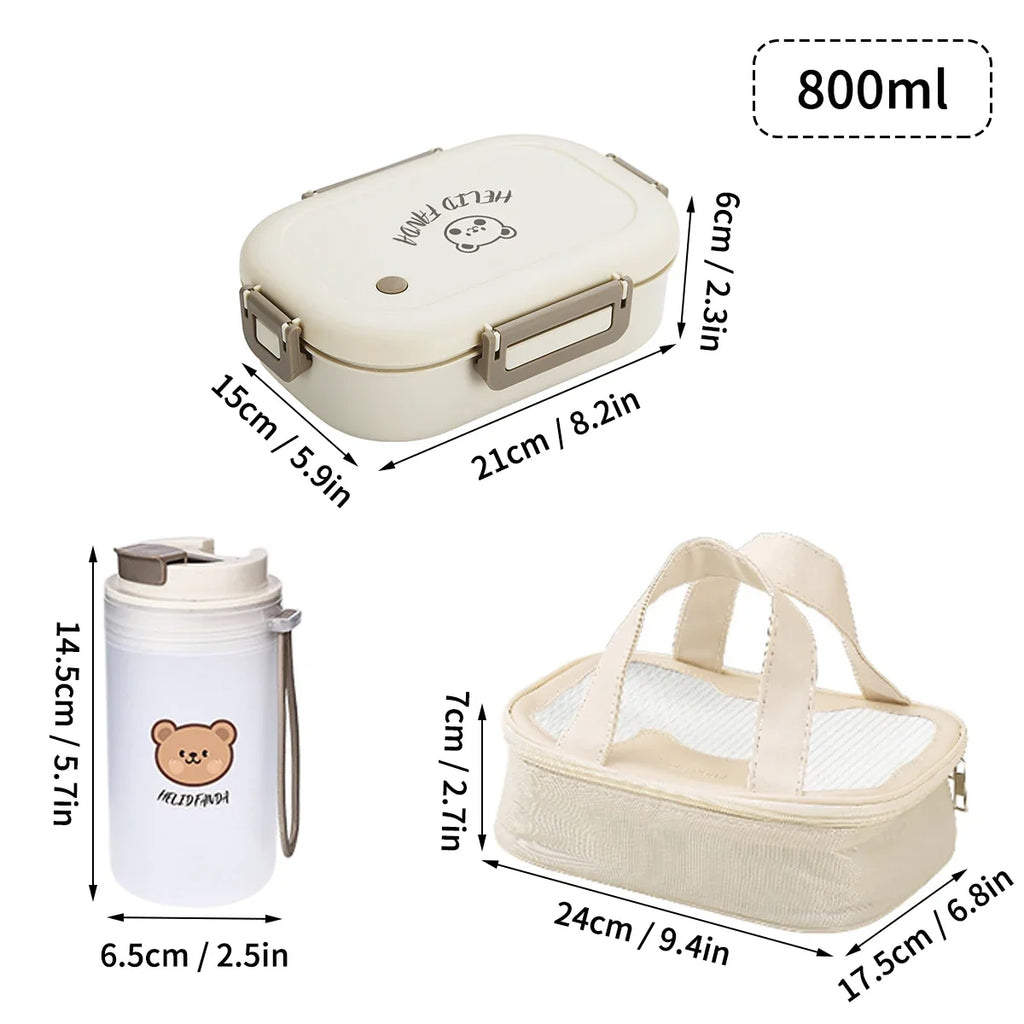 FreshMate 3-Compartment Bento Lunch Box
