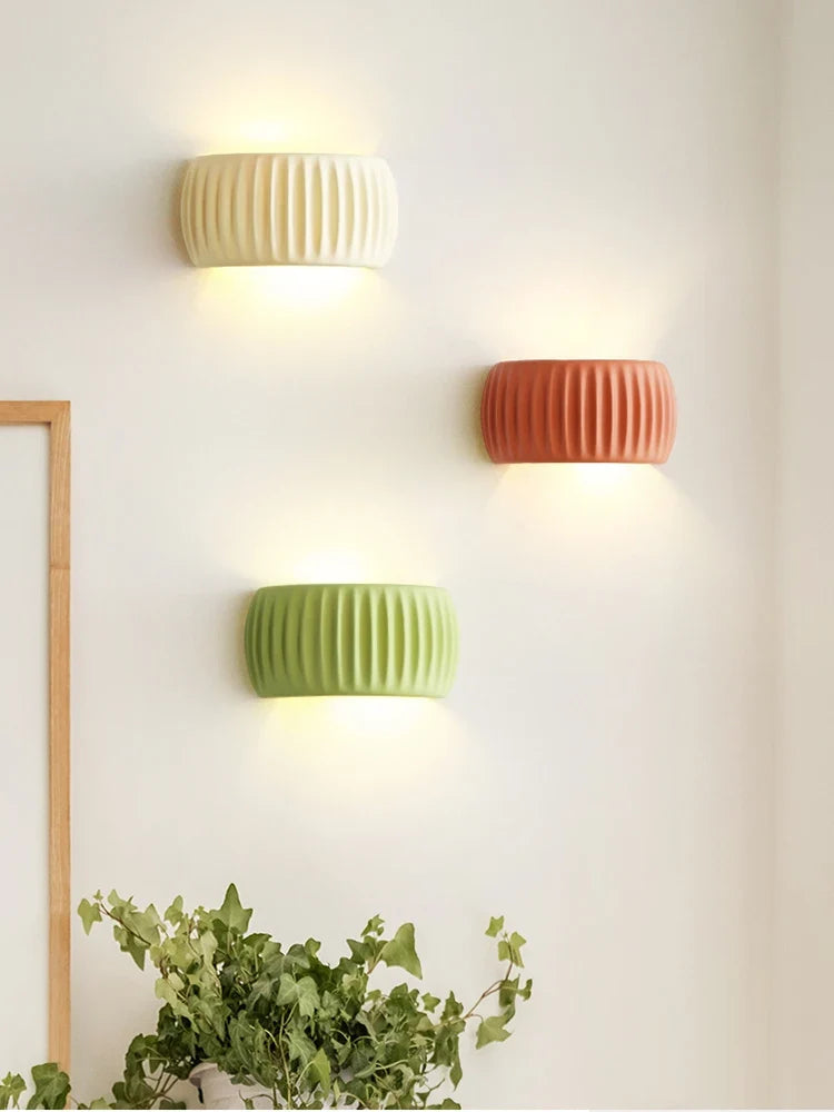 French Textured Resin Wall Lamp