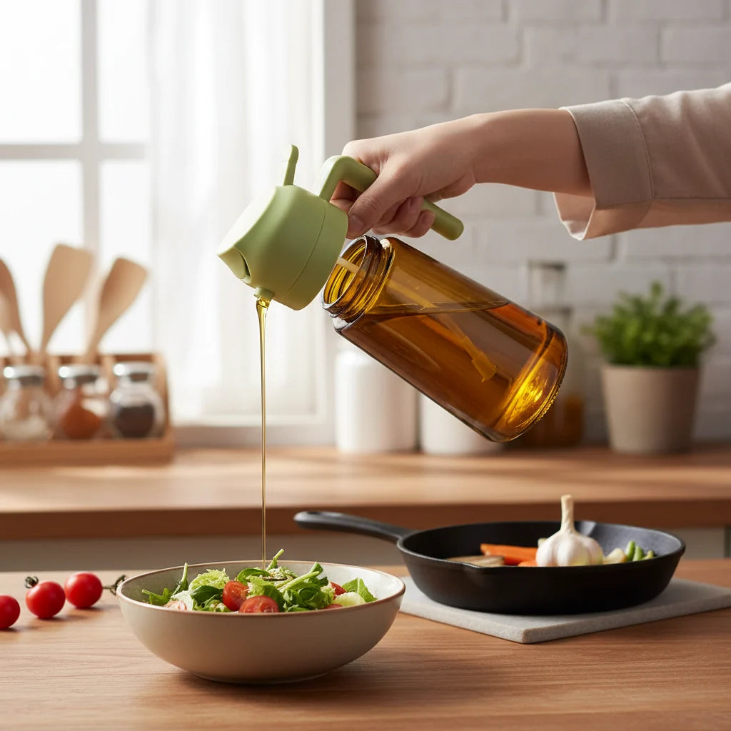 Glass Olive Oil Dispenser Sprayer Bottle