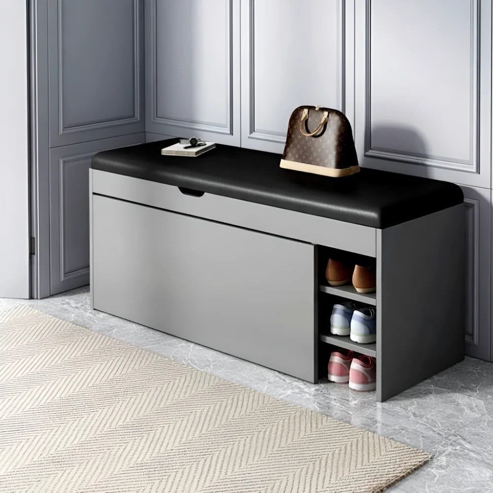 Folding Shoe Rack Storage Bench Cabinet