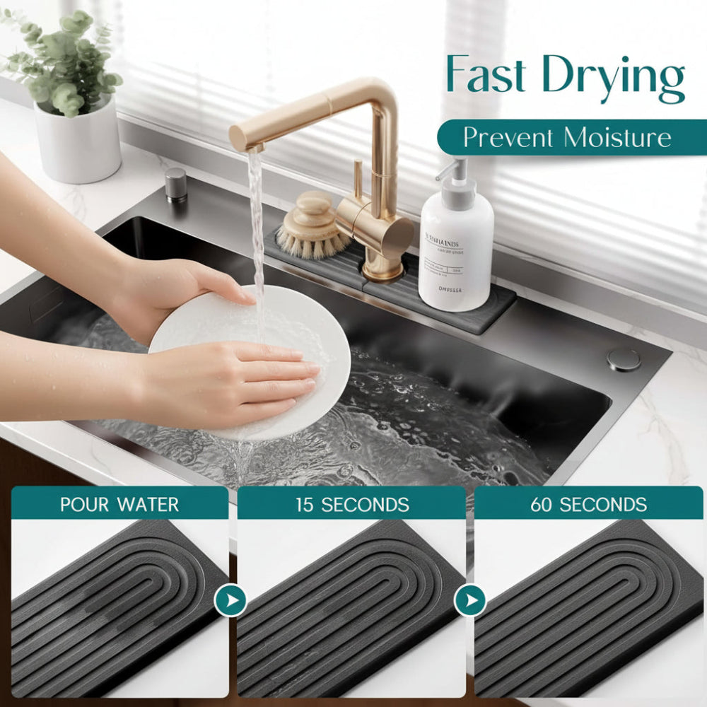 Diatomite Stone Sink Drying Tray