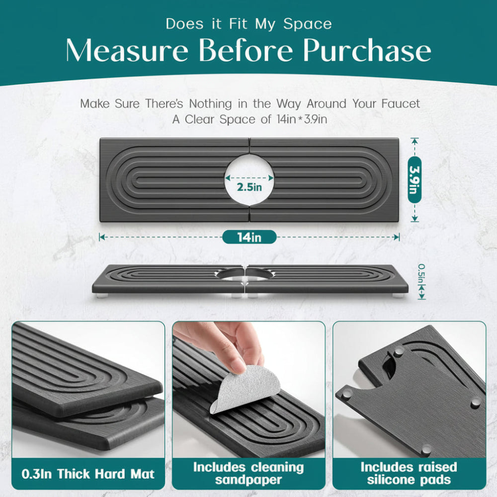 Diatomite Stone Sink Drying Tray