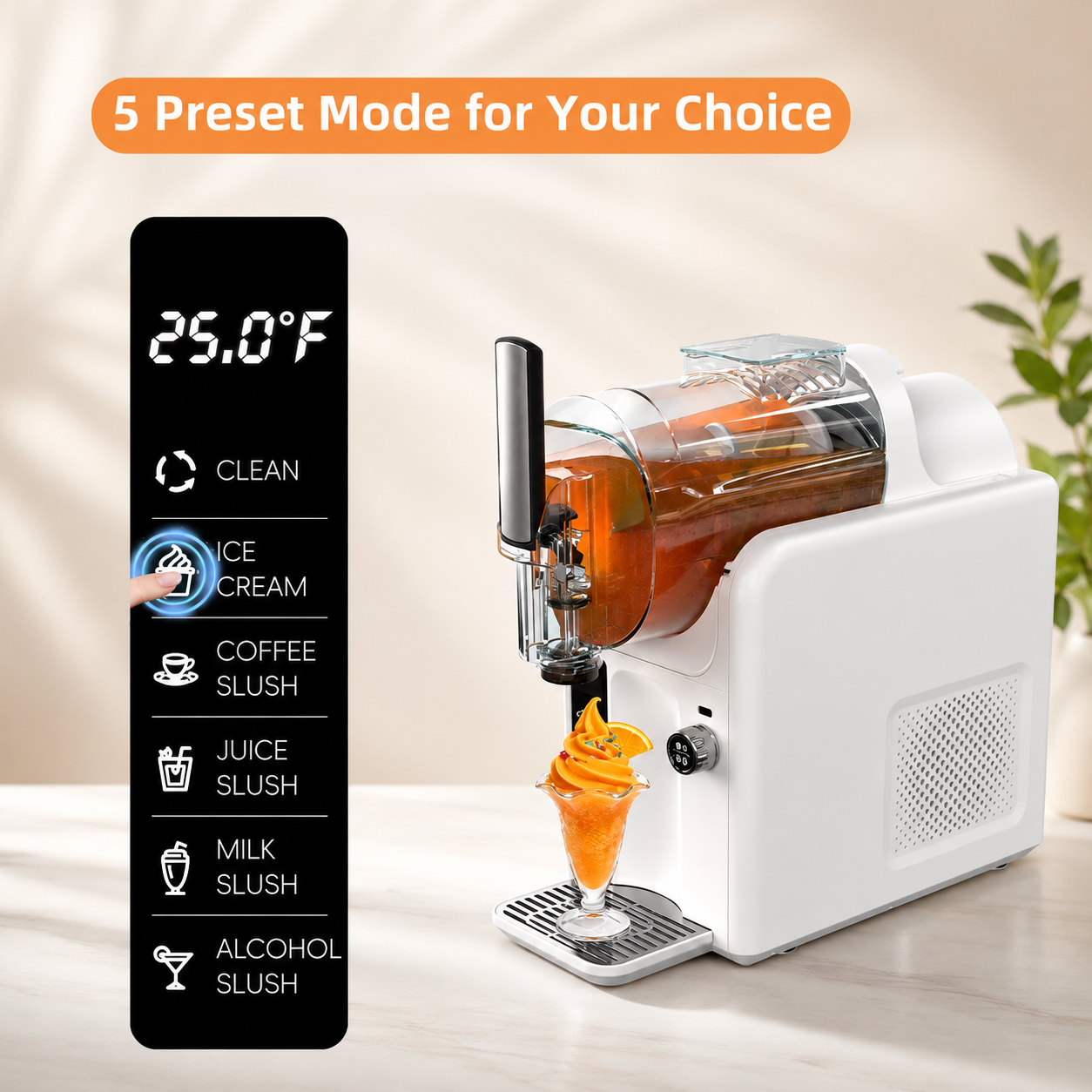 Dual Bowl Countertop Slushy Machine