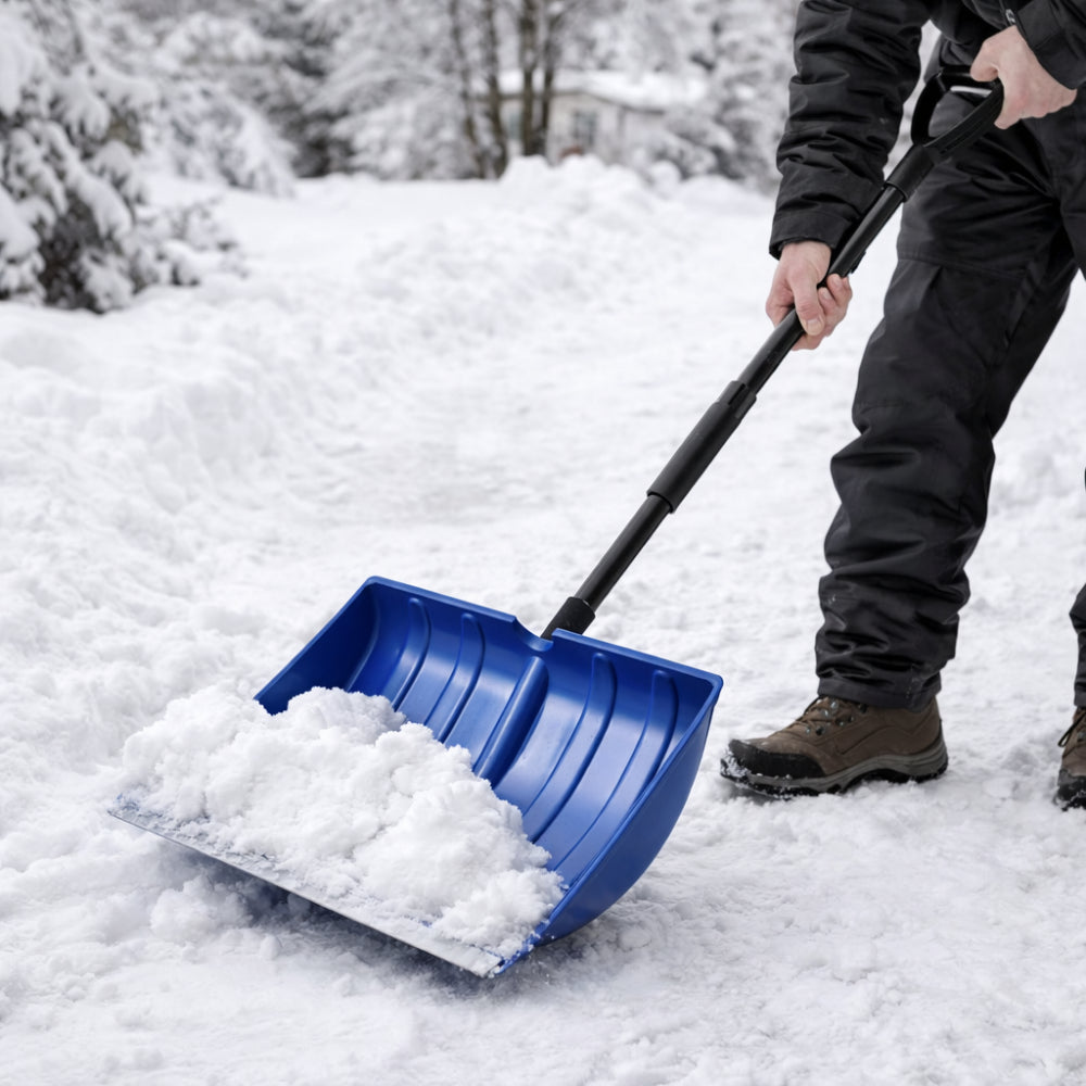 Wide Blade Adjustable Snow Shovel