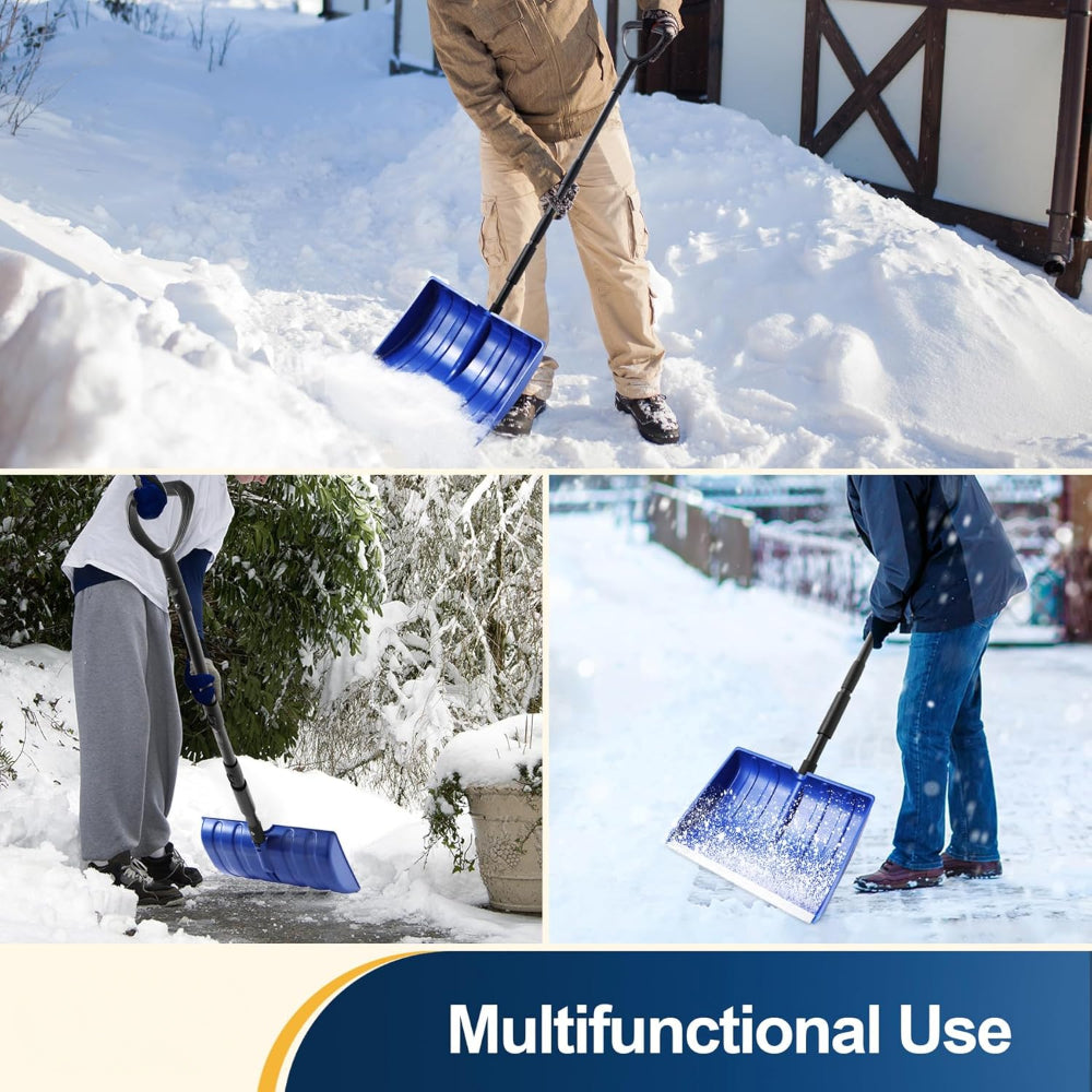 Wide Blade Adjustable Snow Shovel