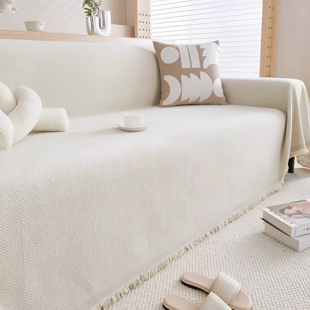 Minimalist Textured Sofa Protector Cover