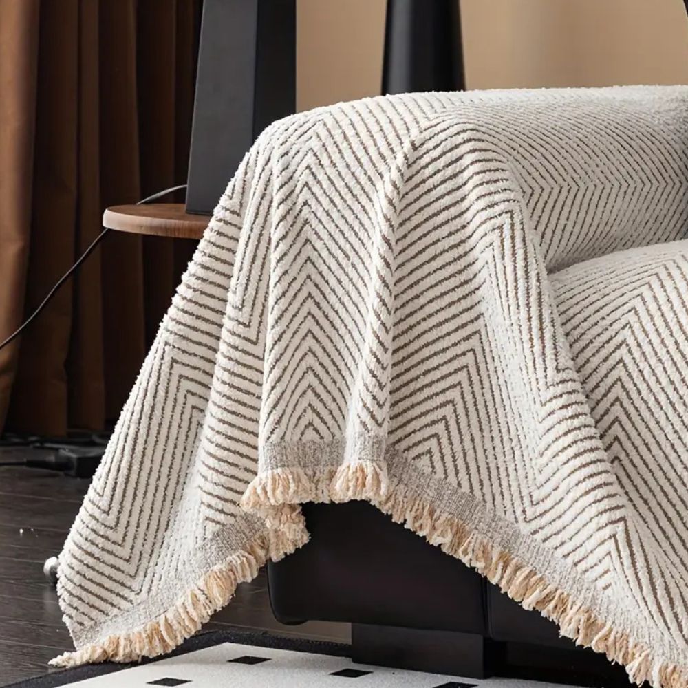 Herringbone Non-Slip Sofa Cover