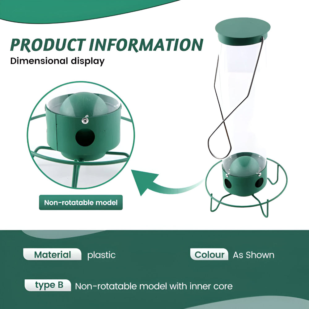 Squirrel Proof Metal Tube Bird Feeder