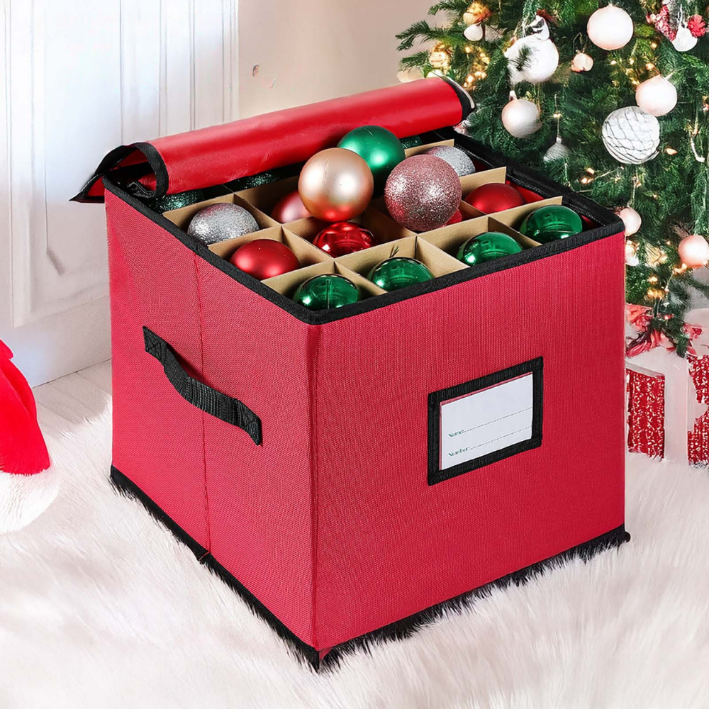 3-Tray Oxford Ornament Storage Organiser