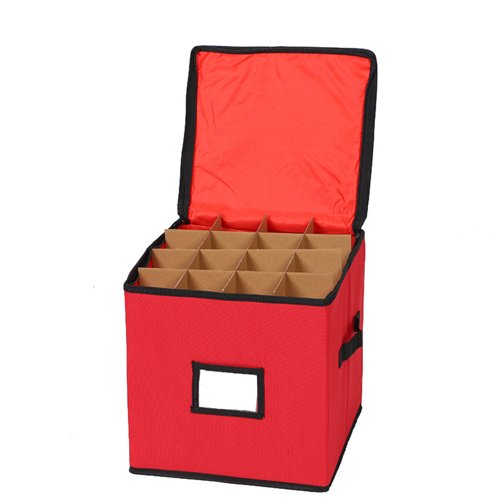 3-Tray Oxford Ornament Storage Organiser
