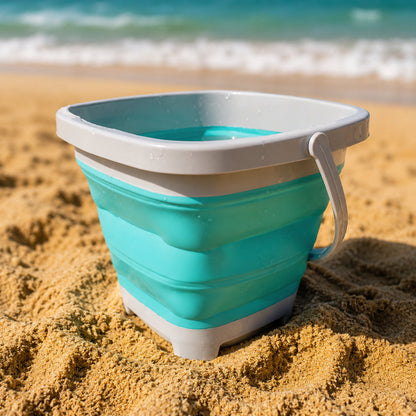 Foldable Sand Bucket Beach Toy Set