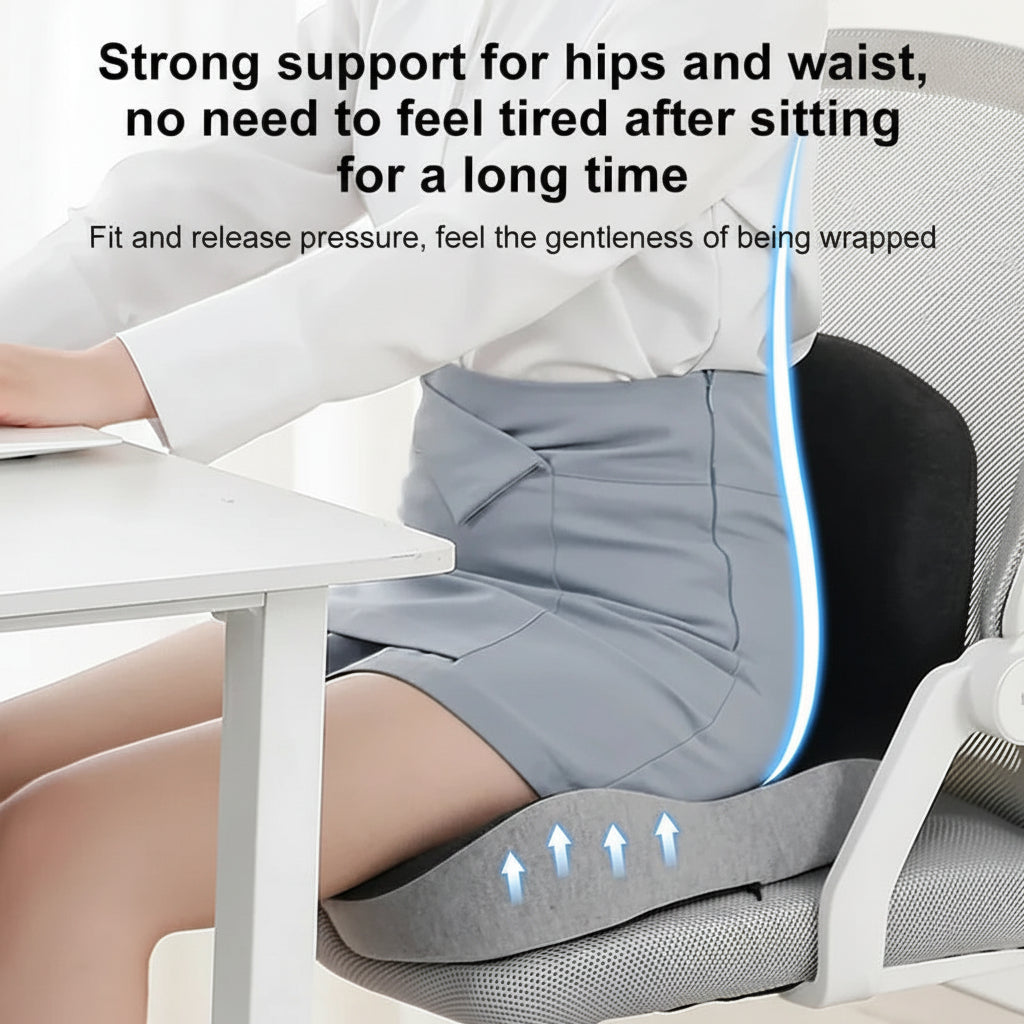 Memory Foam Back Support Chair Pad