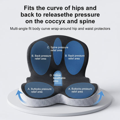 Memory Foam Back Support Chair Pad