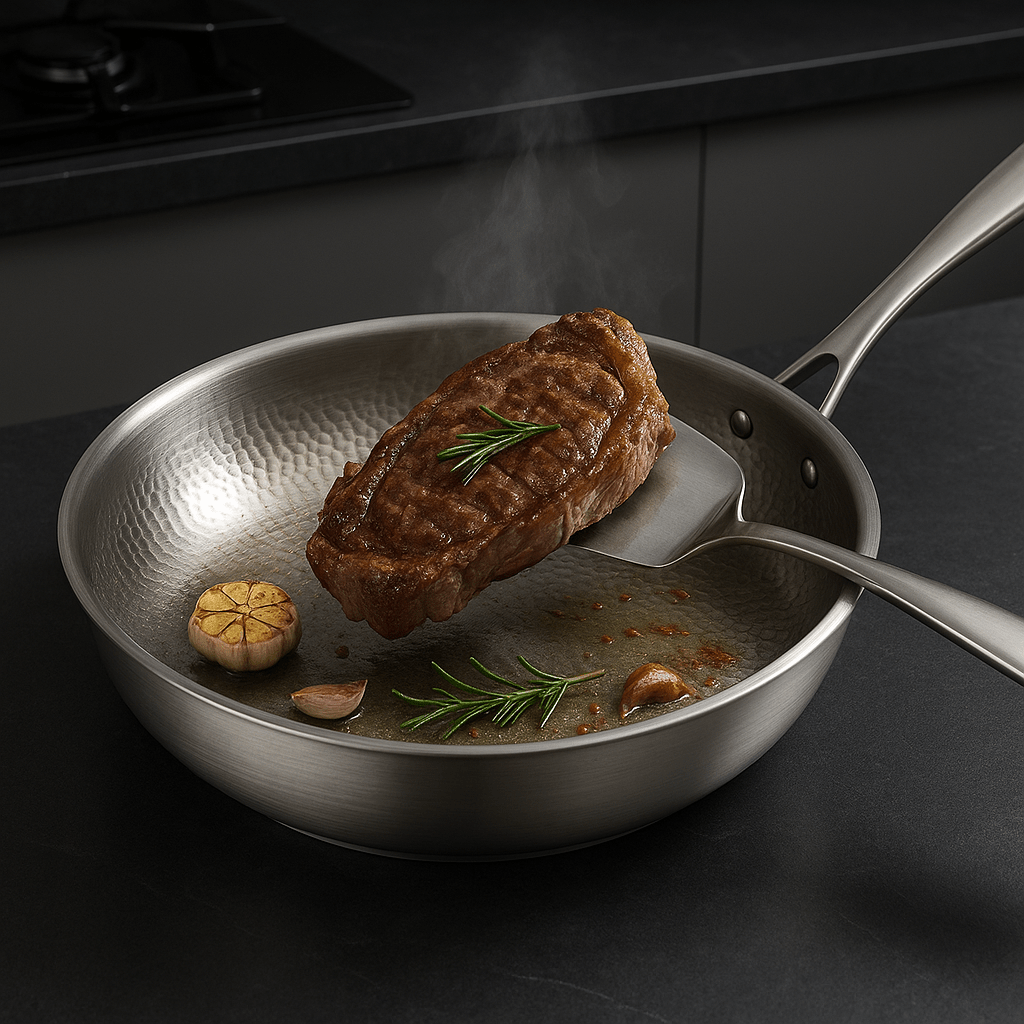 TITAN-PREMIUM PAN - High-quality titanium pan without coating for all hob types - Image 3