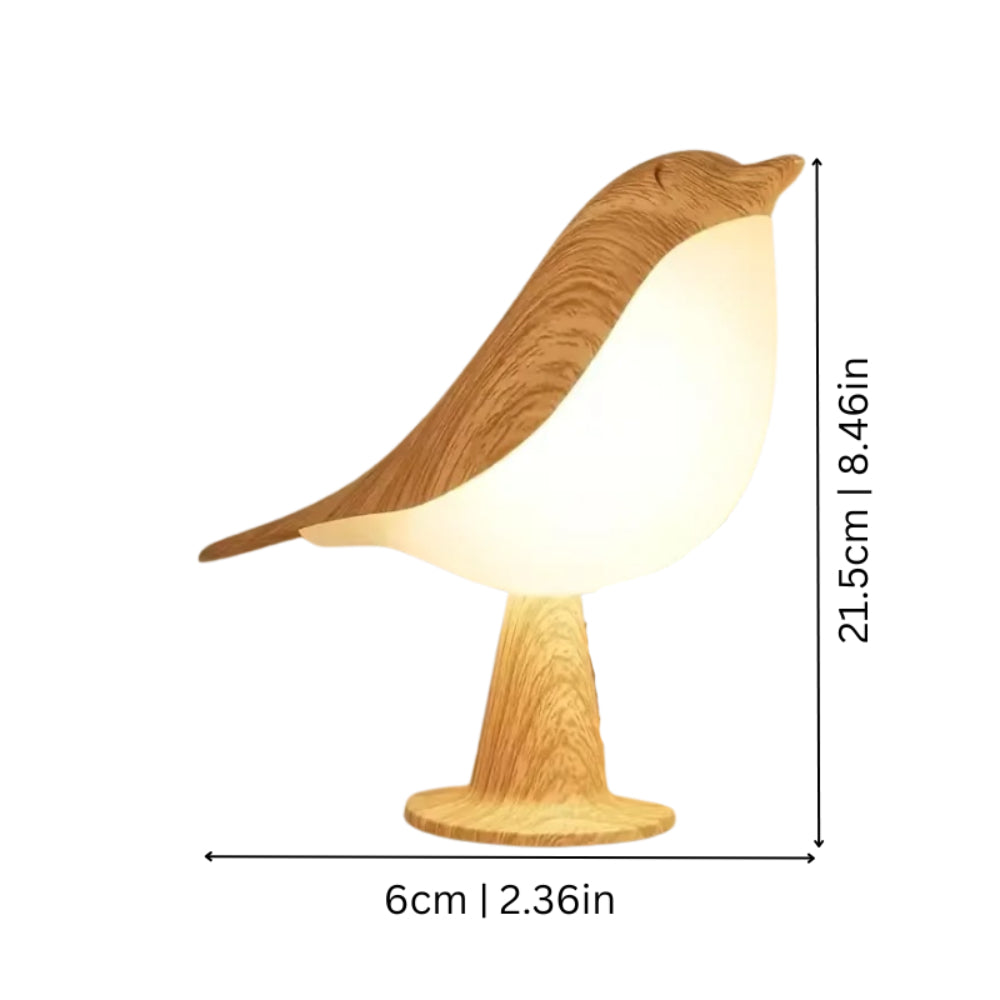 Wooden Bird Rechargeable Accent Lamp