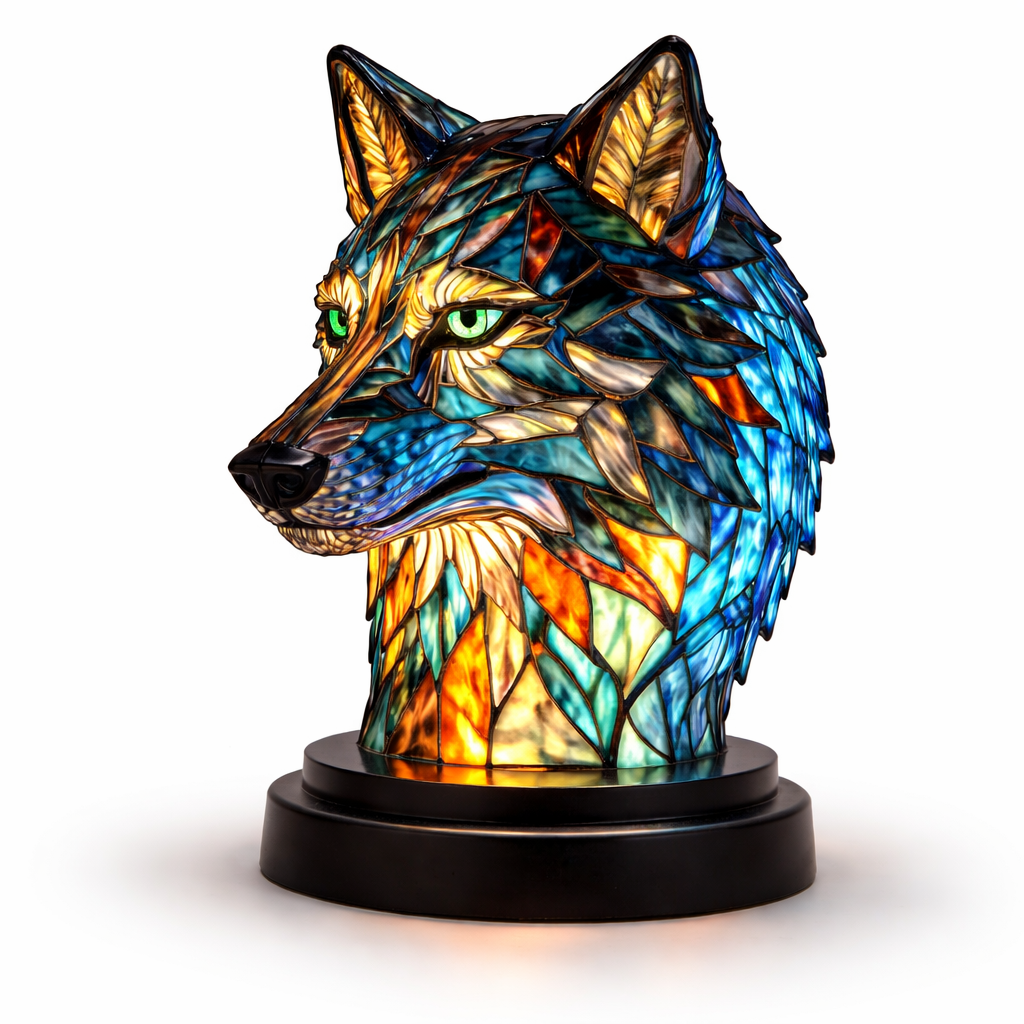 Stained Glass Style Animal Table Lamp