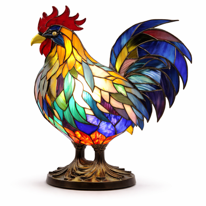 Stained Glass Style Animal Table Lamp
