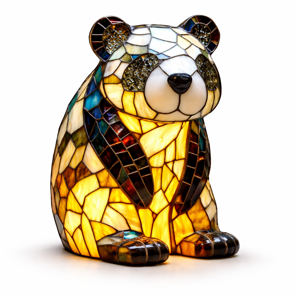 Stained Glass Style Animal Table Lamp