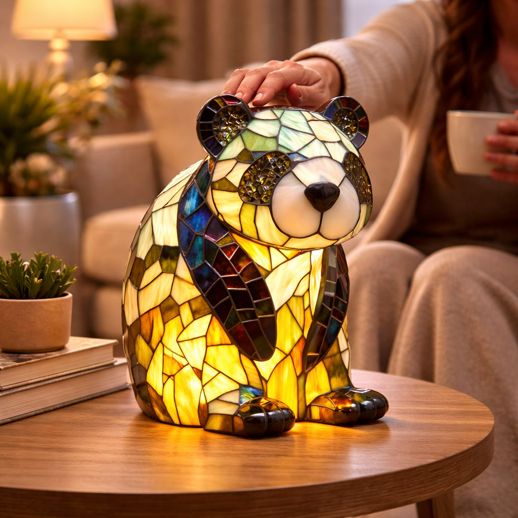 Stained Glass Style Animal Table Lamp
