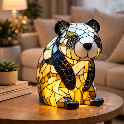 Stained Glass Style Animal Table Lamp