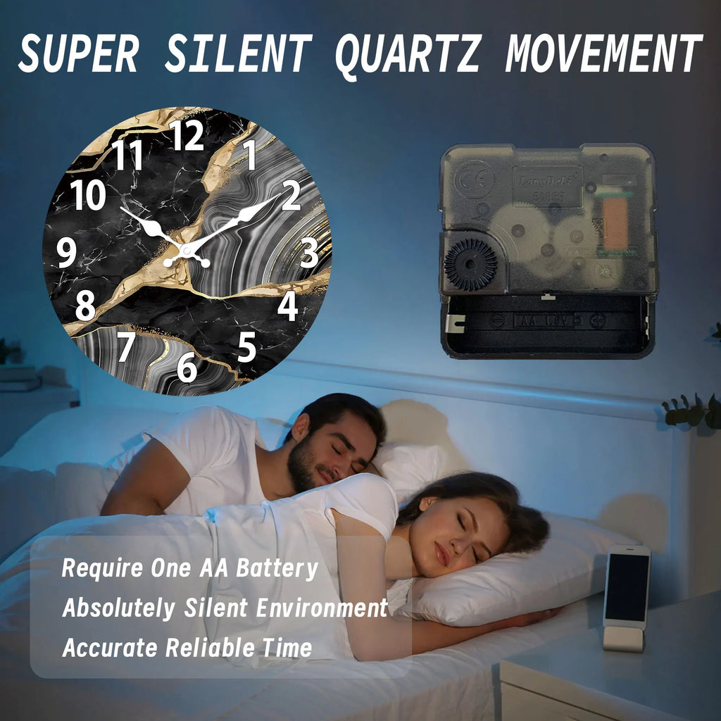 MarbellaTime Marble Wall Clock